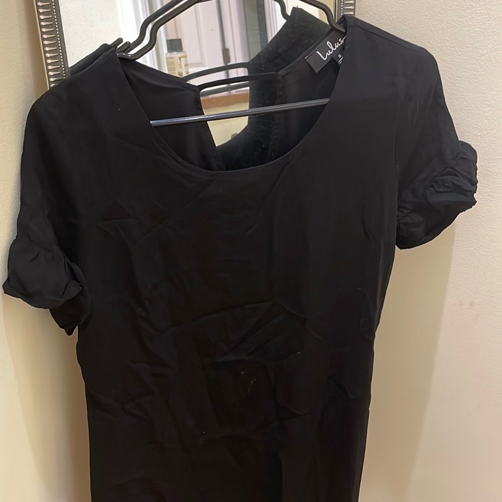 black staple dress